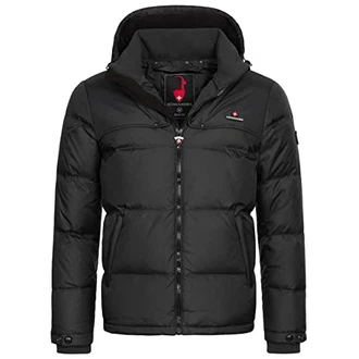 Höhenhorn Bristen Herren Daunen Winter Jacke Schwarz