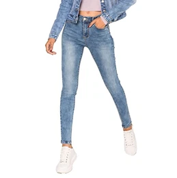 Nina Carter P500 Casual jeans voor dames, joggingbroek, hoge
