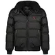 Geographical Norway warme Winterjacke Designer Herren Winter Stepp Jacke (M, Schwarz)