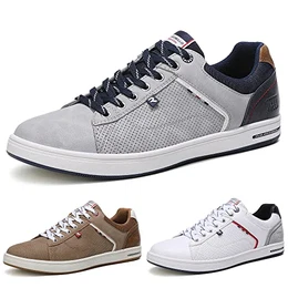 Sneaker Herren Schuhe Business Freizeitschuhe Leichte Trainers für Walking, Laufen, Sport Größe 41-46 (43, A_Grau)