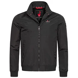 Buinn Herren Bomberjacke Freizeitjacke Schwarz Gr. L