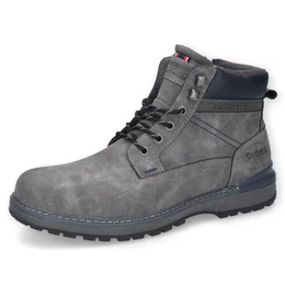 Herren Schnürstiefel, Männer Boots,Warm gefüttert,Men's,Man,Men,Boots,Winterstiefel,Winterschuhe,dunkelgrau,9 UK / 43 EU