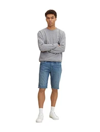 Herren Bermuda Jeans Shorts 1031269, 10118 - Used Light Stone Blue Denim, 32