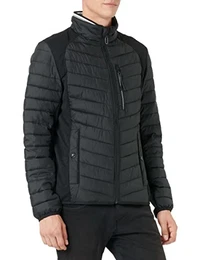 Herren Hybrid Steppjacke 1031475, 29999 - Black, S