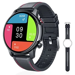Smartwatch Herren IP68 Wasserdicht Fitnessuhr mit Schrittzähler - 1.32 Zoll Großes Display Fitness Tracker mit Pulsuhr Sport Uhr Smart Watch für iOS Android