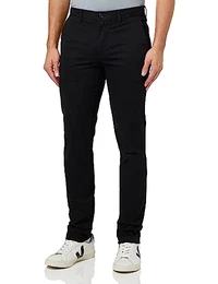 Herren Hose Bleecker Chino 1985 Pima Cotton Chino, Schwarz (Black), 36W / 32L
