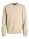 Herren Jack & Jones Basic Sweater   Langarm Shirt Rundhals Pullover   Warmer Jumper ohne Kapuze JJESTAR, Farben:Beige, Größe Pullover:M