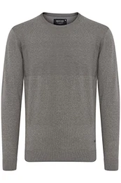 Ernesto Herren Strickpullover Feinstrick Pullover, Größe:3XL, Farbe:Grey Mix (914)
