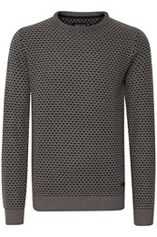 Coppler Herren Strickpullover Grobstrick Pullover, Größe:M, Farbe:Pewter (902)