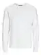 Herren Jack & Jones Basic Sweater   Langarm Shirt Rundhals Pullover   Warmer Jumper ohne Kapuze JJESTAR, Farben:Weiß, Größe Pullover:M