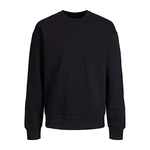 Jack & Jones Basic Sweater Langarm Shirt Rundhals Pullover JJESTAR Schwarz (4012)