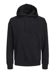 JACK & JONES Herren Jjestar Basic Sweat Hood Kapuzenpullover Schwarz