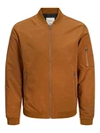 JACK & JONES Herren Bomber Jacke JJERUSH Weiß