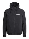 JACK & JONES JJERUSH Hood Bomber NOOS 12200208 Schwarz