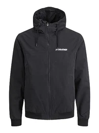 Herren Jjerush Blocking Hood Bomber Noos Jacke, Schwarz, M EU