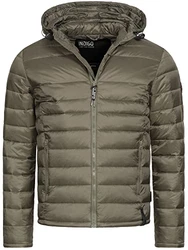 Indicode Herren Hampshire Steppjacke Army