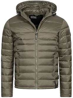 Indicode Herren Hampshire Steppjacke Army