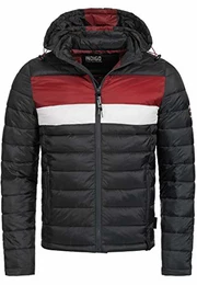 Herren Hampshire Steppjacke in Daunenjacken-Optik Winterjacke Übergangsjacke Ultra Black M