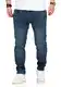 Rello & Reese Herren Jeans Hose Denim Slim Fit 22225 [Tinted Blue, W32/L32]