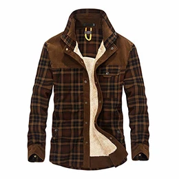 LAEMILIA Herren Flanellhemd kariert Holzfällerhemd Baumwole Langarm Trachtenhemd Innenfutter Winterjacke Brusttasche Holzfällerhemd für Winter