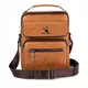 Ynport Crefreak Herren Retro Umhängetasche Mode Umhängetasche Multifunktionale Große Kapazität Lässige wasserdichte Crossbody Work Herrentasche,Hellbraun