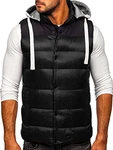 BOLF Herren Weste mit Kapuze Style J.Style MY88 [4D4] Schwarz (1U1)