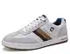 ARRIGO BELLO Sneaker Herren Schuhe Business Freizeitschuhe Leichte Trainers für Walking, Laufen, Sport Größe 41-46 (43, T Grau Weiß)