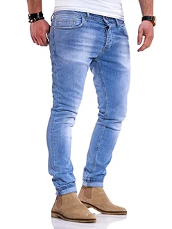 Rello & Reese Herren Jeans Hose Denim Slim Fit JN-105 Rello & Reese Herren Jeans Hose Denim Slim Fit JN-105