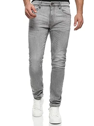 Herren Phoenix Jeanshose aus Baumwoll-Mischung mit 5 Taschen Denim Herrenjeans Vintage Grey 32/32