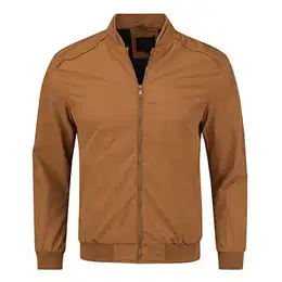 Jacke Herren Leichte Casual Jacke Cargo Sportjacke Übergangsjacke für Business Freizeit, Braun-8835, M