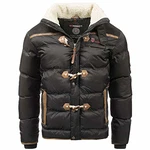 Geographical Norway Herren Steppjacke Amonai Abraham Winterjacke Anorak Schwarz