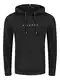 riverso Herren Kapuzenpullover RIVErik Hoodie Sweatshirt Pullover Logo Kapuze Kängurutaschen Regular Einfarbig Baumwolle Schwarz M, Größe:M, Farbe:Black (24000)