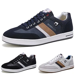 Sneaker Herren Schuhe Business Freizeitschuhe Leichte Trainers für Walking, Laufen, Sport Größe 41-46 (43, F Blau)