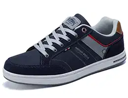 Sneaker Herren Freizeitschuhe Walkingschuhe Mode Schuhe Leichte Sportschuhe Größe 41-46 (N DunkelblauLZ, Numeric_43)