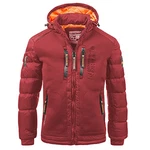 Geographical Norway Herren Winterjacke Beachwood/Briwood Dunkelrot