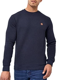 Herren Dash Pullover mit Rundhals-Ausschnitt Herrenpulli Strickpullover Männer Navy M