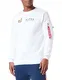 ALPHA INDUSTRIES Herren Alpha Label Sweater Foil Print Kapuzenpullover, White, M