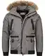 Arctic Seven warme Herren Designer Winterjacke Outdoor Jacke AS-288 [AS-288-Grau-Gr.M]