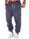 REPUBLIX Herren Sporthose Jogger Jogginghose Sweatpants Trainingshose R-0053 Blau Melange M