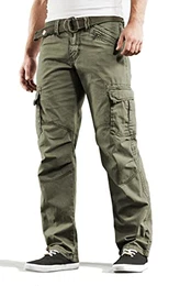 Herren Cargohose (W33/L36, Light Tank Green)