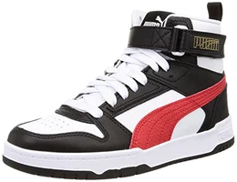 Unisex RBD Game Sneaker, White-High Risk Red Black Team Gold, 43 EU
