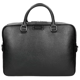 - Große Herrentasche Eleganz Naturleder Praktisch und geräumig Mode und Komfort 80150-50, Asche
