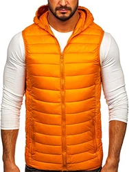 BOLF Herren Weste Bodywarmer Steppweste Funktionsweste Outdoor Freizeit Sport Style [1U1] Camel (1U1)