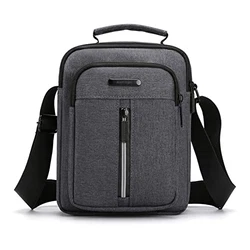 Vohoney Umhängetasche Brusttasche Herren Crossbody Schultertasche Handytasche Messenger Bag Herrentasche Shulder Bag Schwarz