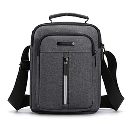 Umhängetasche Brusttasche Herren Crossbody Schultertasche Handytasche Messenger Bag Herrentasche Shulder Bag (Schwarz Crossbody)