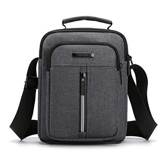 Vohoney Umhängetasche Brusttasche Herren Crossbody Schultertasche Handytasche Messenger Bag Herrentasche Shulder Bag Schwarz