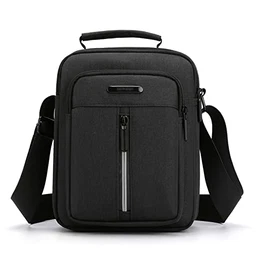 Umhängetasche Brusttasche Herren-Schultertaschen Crossbody Schultertasche Handytasche Messenger Bag Herrentasche Shulder Bag (Grau Schultertasche)