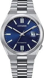 Herren Analog Automatik Uhr mit Edelstahl Armband NJ0150-81L