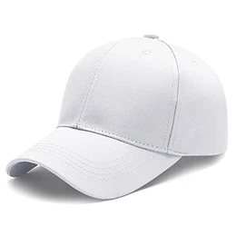 Baseball Cap Herren Damen Unisex Kappe Verstellbar Baseboard Baseballkappe Mütze Outdoor Baseballkappe (Weiß)