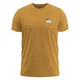 FORSBERG Coolson T-Shirt Brusttasche mit coolem Bär Funshirt Rundhals bequem robust, Farbe:gelb, Größe:M